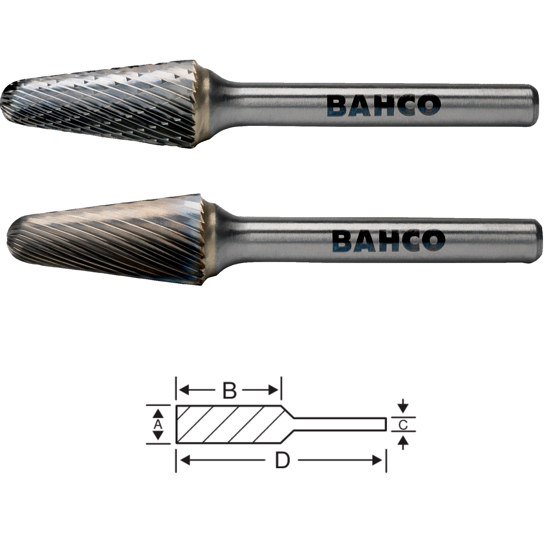 Bahco-Conical Rotary Burrs-MKS